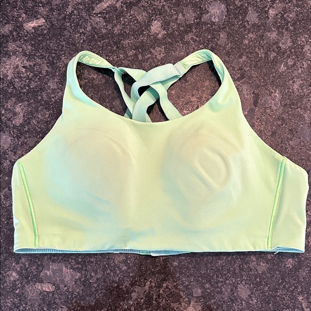 Lululemon Energy Bra Green High Support Sz 38C